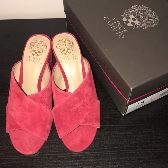 vince camuto fiesta suede block sandal - Picture 3 of 7